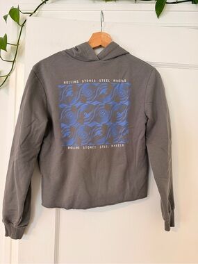 the Rolling Stones Gray Pullover with Script Logo